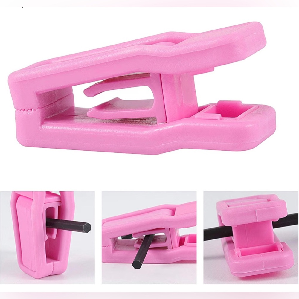 24 Pink Plastic Hanger Clips for Velvet Slim-Line Hangers
